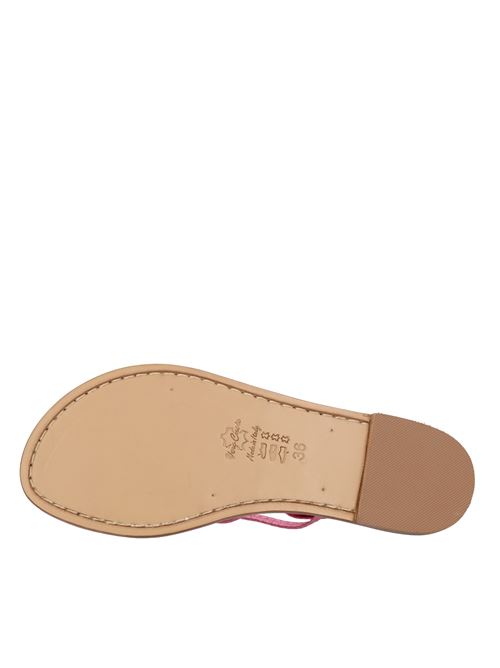 Sandali flat infradito in pelle EMANUELA CARUSO | R61/ET10NAFUXIA